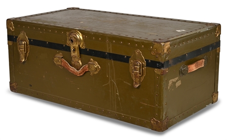 Vintage Metal Clad Trunk