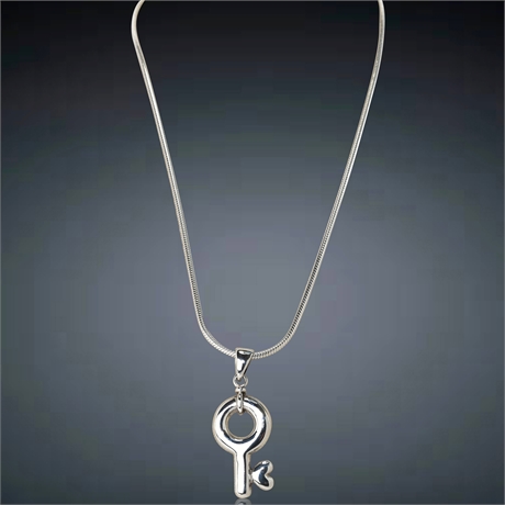 Key to Your Heart - Sterling Pendant and Necklace Set
