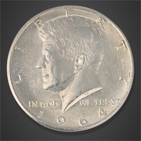 1964 United States Half Dollar – Silver, Kennedy Type