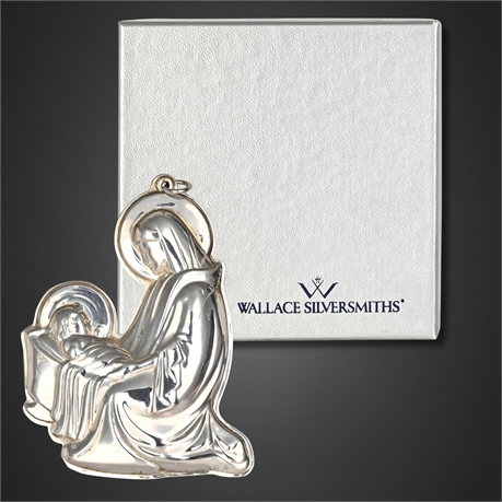 Wallace Sterling Silver Madonna & Child "Sterling Memories" Christmas Ornament