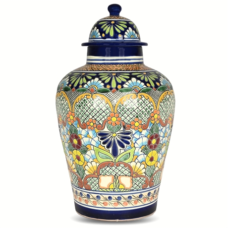 Very Large Talavera Jar with Lid