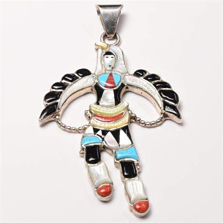 Zuni Inlay Pendant by Mary Ann Poncho