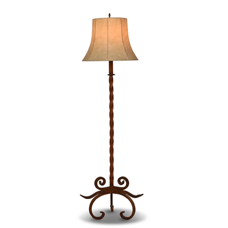 Classic Wrought Iron Floor Lamp