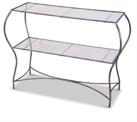 Iron and Glass Shelving