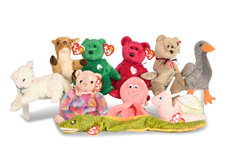 10 Beanie Babies with Tags