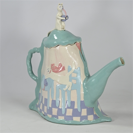 Jeanne Rundell 'Tea Party' Whimsical Teapot
