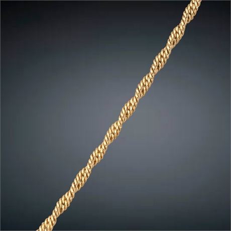 18" 14K Gold Rope Chain