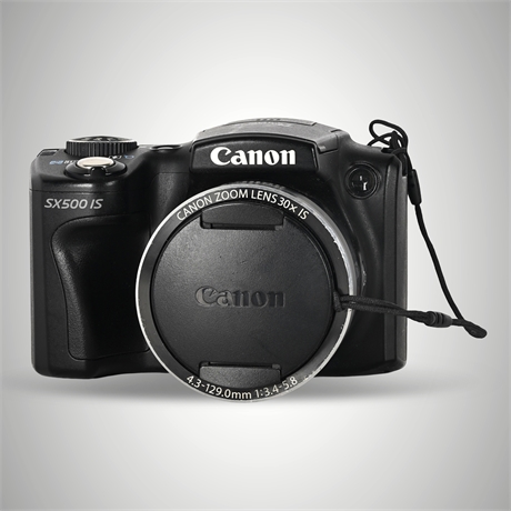Canon PowerShot SX500 IS Camera Bundle w/ Chargers, Battery & 16GB SDHC