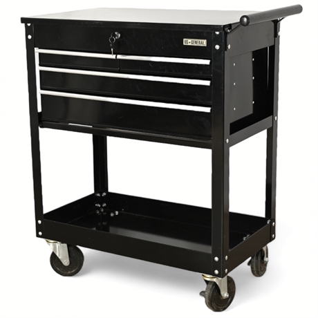 U.S General® 4-Drawer Tech Roll Cart