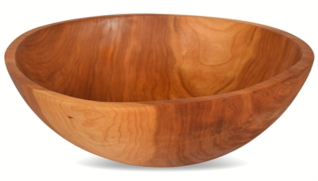 Vintage Cherry Salad Bowl by Clarendon Hardwood Bowls