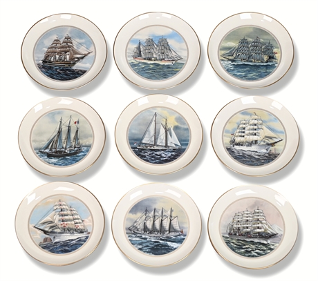 The Danbury Mint 'Tall Ships' Plate Collection