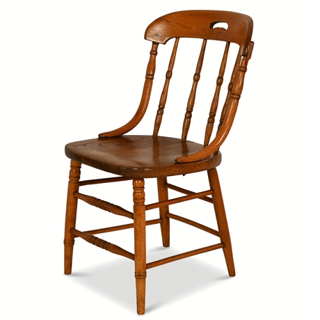 Victorian Oak Spindleback Chair