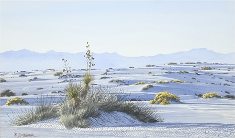 Dan Stouffer Original White Sands Watercolor