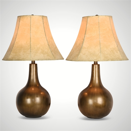 Vintage-Inspired Gold Moderno Table Lamps