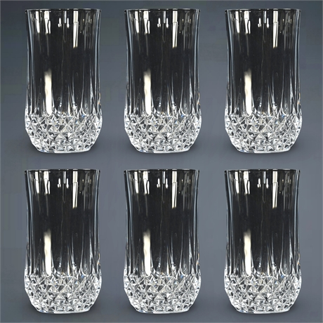 (6) Cristal D'Arques - "Longchamp" Collection 10 oz Tumblers