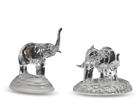 Cristal D'Arques Elephant Sculpture