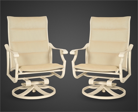 Tropitone & Homecrest Rock and Swivel Chairs + Ottoman
