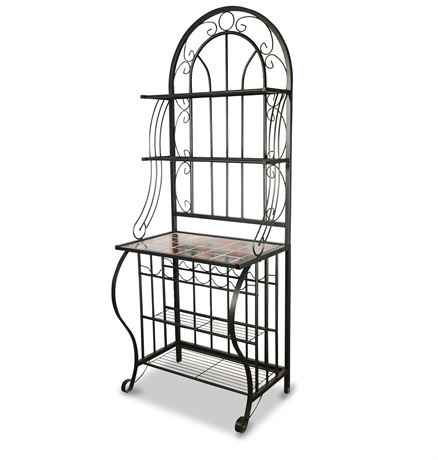 Arched Metal Bakers Rack
