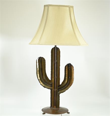 Metal Cactus Lamp