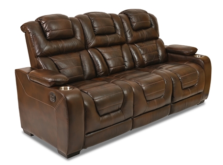 Power Recliner Leather Sofa