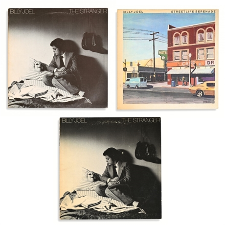 Billy Joel Vinyl LP Trio — The Stranger (×2) & Streetlife Serenade, Columbia