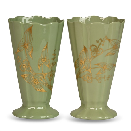 Pair 1950's Lenox Vases
