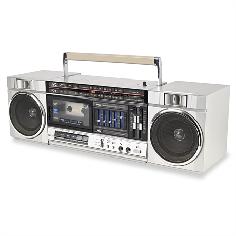 JVC PC-B4K Boombox Portable Stereo w/ Removable Speakers