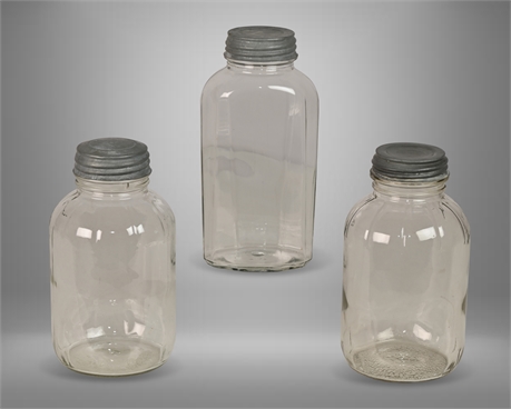 Vintage Mason Jars with Tin Lids