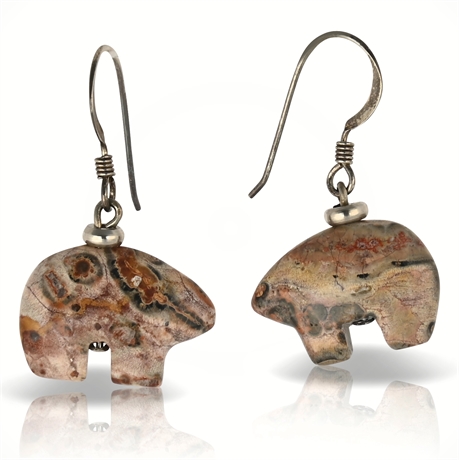 Jasper Bear Fetish Earrings