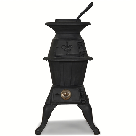 Vintage Majestic Cast Iron Parlor Stove