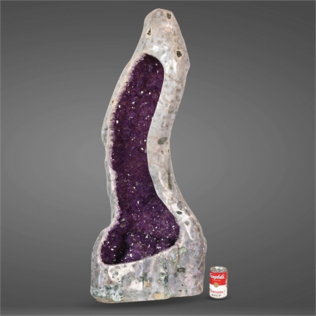 Nearly 4' Polished Cathedral Amethyst