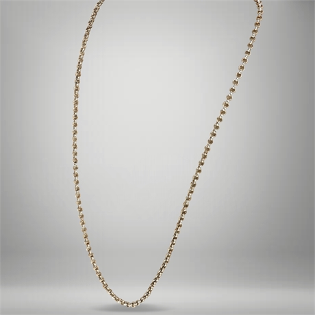 24" Sterling Silver Cable Chain Necklace