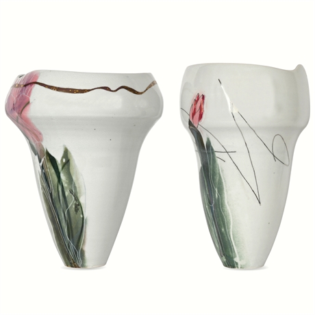 Pair Studio Ceramic Vases