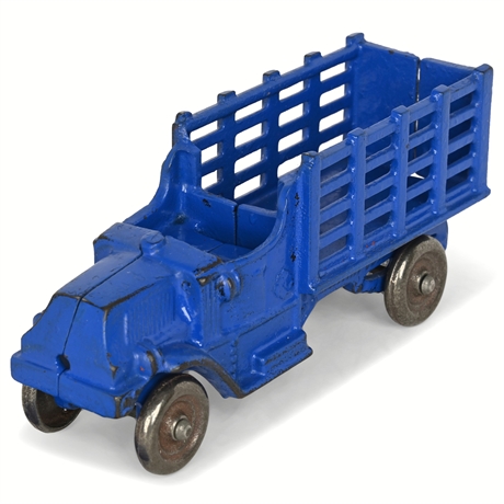 Champion Cast Iron Mack Stake Truck – Geneva, Ohio, 1930s, 7½"