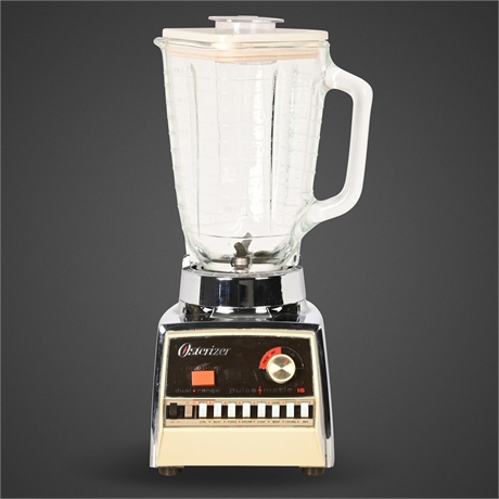 Vintage Osterizer Pulse-Matic 16 Blender Model 861-61KW – 5-Cup Glass Jar