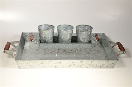 Galvanized Tin BBQ Serving Accessories by Pottery Barn