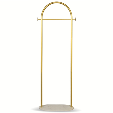 5.5' Modern Gold Clothing Rack