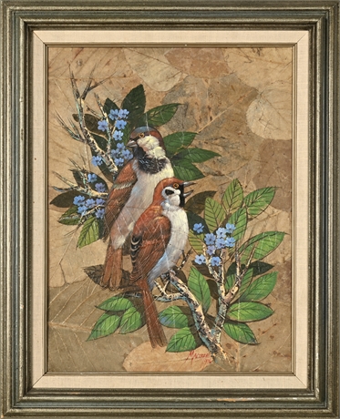 Bird Painting by Maitreé, 1976