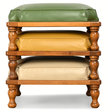 Mid-Century Stacking Ottomans