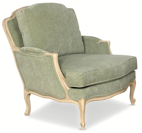 Ethan Allen 'Maison' Louis XV-Style Armchair & Ottoman