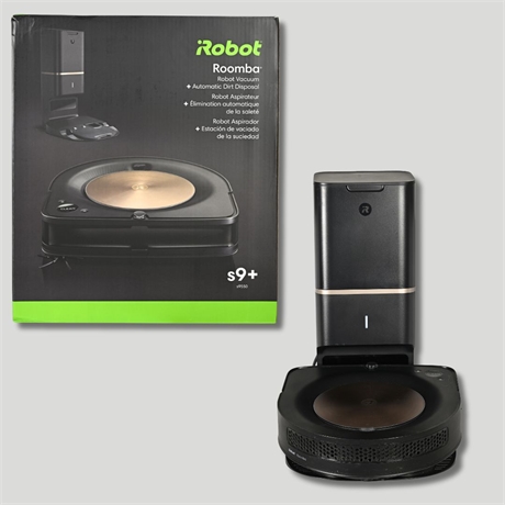 iRobot Roomba s9+ Robot Vacuum w/ Clean Base, Box & Accessories