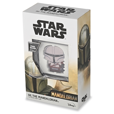 2021 Niue Star Wars THE MANDALORIAN Chibi 1 oz .999 Silver Proof Coin #01932/200