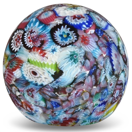 Vintage 2.5" Millefiori Paperweight