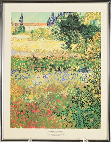 Vincent Van Gogh "Flowering Garden" Print
