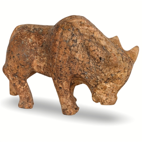 Carved Stone Bison