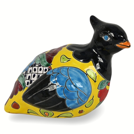 10" Hand-Painted Talavera Quail