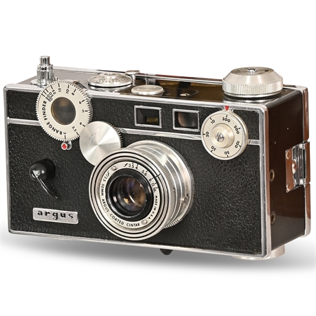 1950s Argus C3 Rangefinder Camera & Accessories