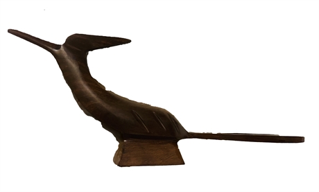 Hand Carved Wooden Roadrunner