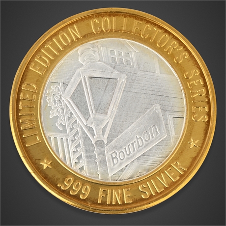 1995 Grand Casino $10 Silver Strike – Bourbon Street – .999 Silver, Encapsulated