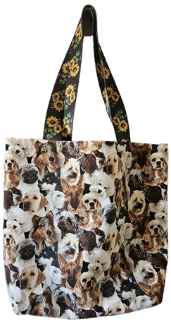 Dog Themed Hand Made Tote Bag